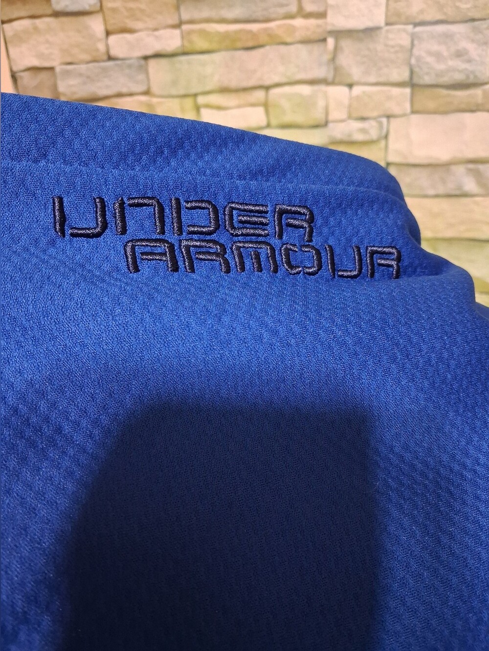 Mens Under Armour Blue Hoodie - Picture 3 of 4